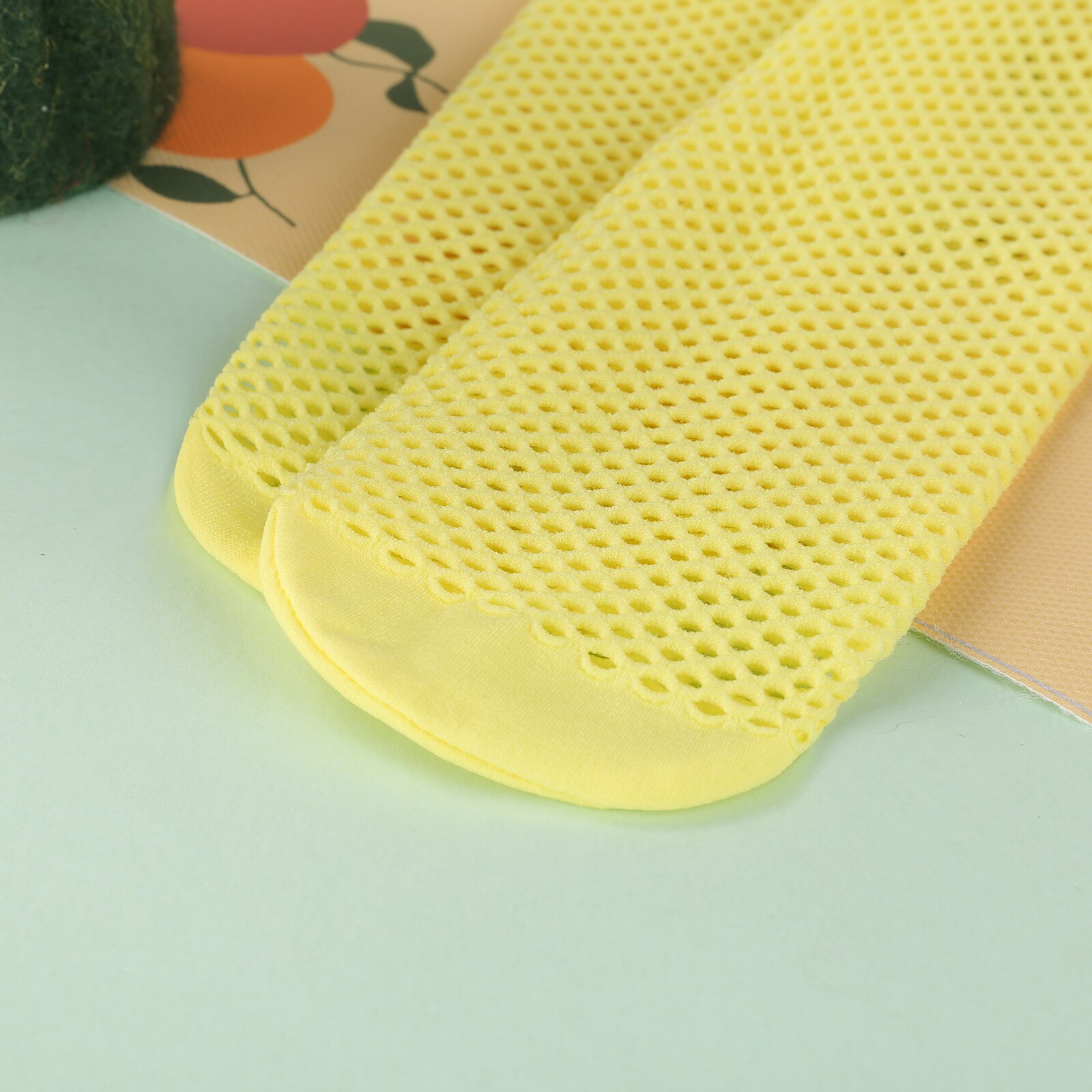 Citgeett Summer Kids Girls Stocking Solid Color Hollow Out Socks Long Socks for Spring Summer Suit 3-8Years