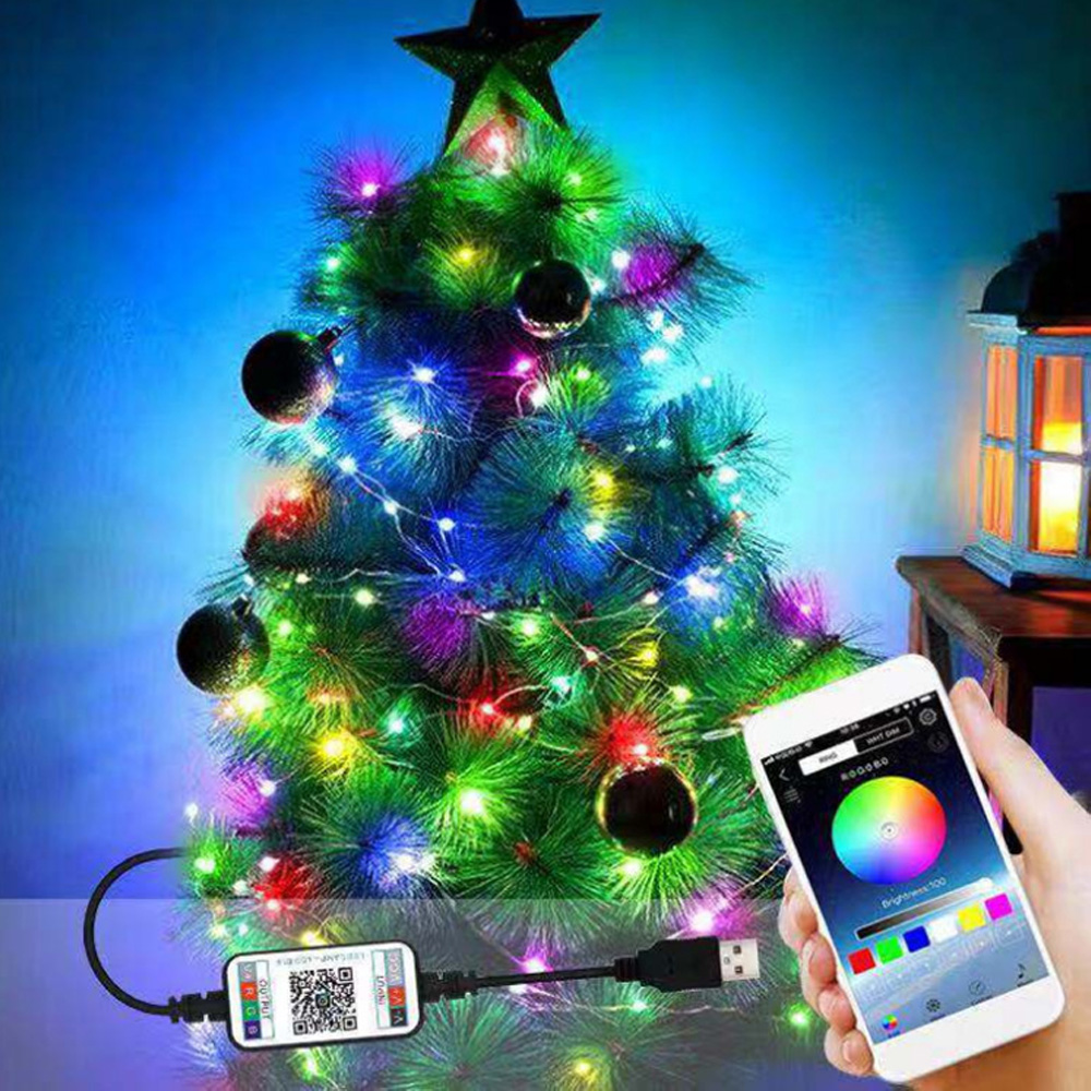 Usb Rgb Led Pixels String Kerstverlichting 10M 20M Remote WS2812B SK6812 Ic Addressable App Bluetooth-Compatibel Licht