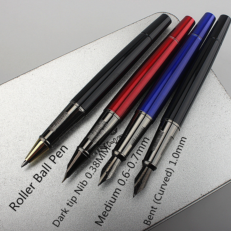 Luxury 2043 Metal Fountain Pen Financial Office Student School Stationery Supplies Ink Pens