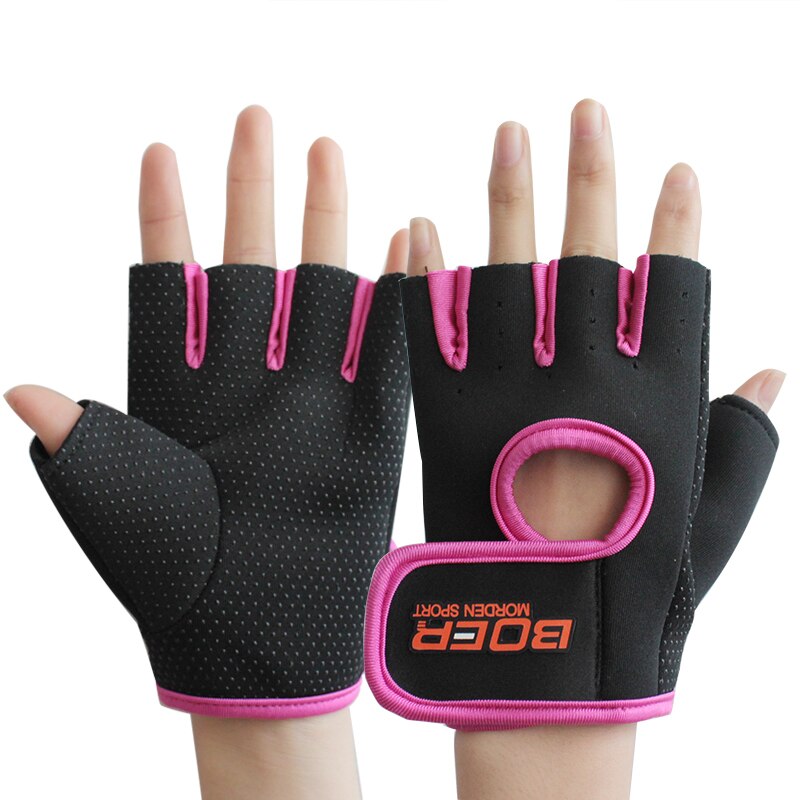 Neopreen Antislip Body Building Fitness Handschoenen Voor Mannen Vrouwen Sport Gewichtheffen Gym Training Exercise Workout Crossfit: Red / M