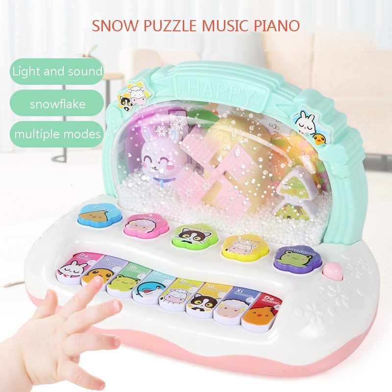 Mutilfunctional Kinderen Muziekinstrument Speelgoed Baby Flash Piano Developmental Muziek Vroege Educatief Speelgoed Voor Kinderen