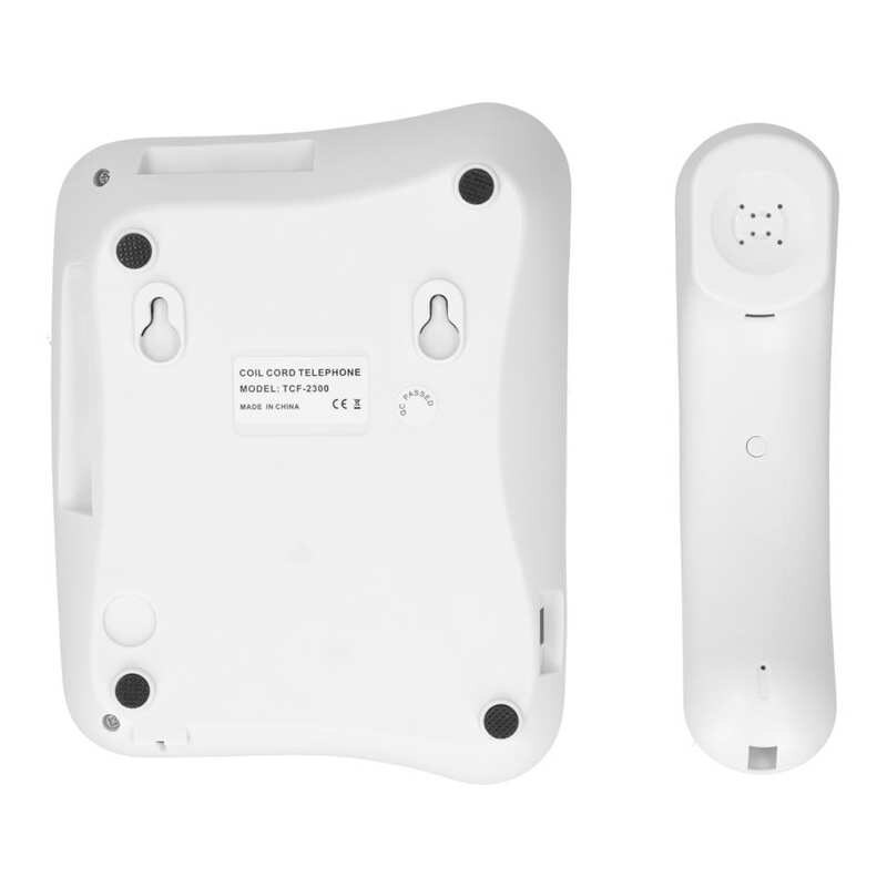 TCF-2300 Large Clear Button Desk Wall-Mountable phone Single Line Corded Telephone for Home Office
