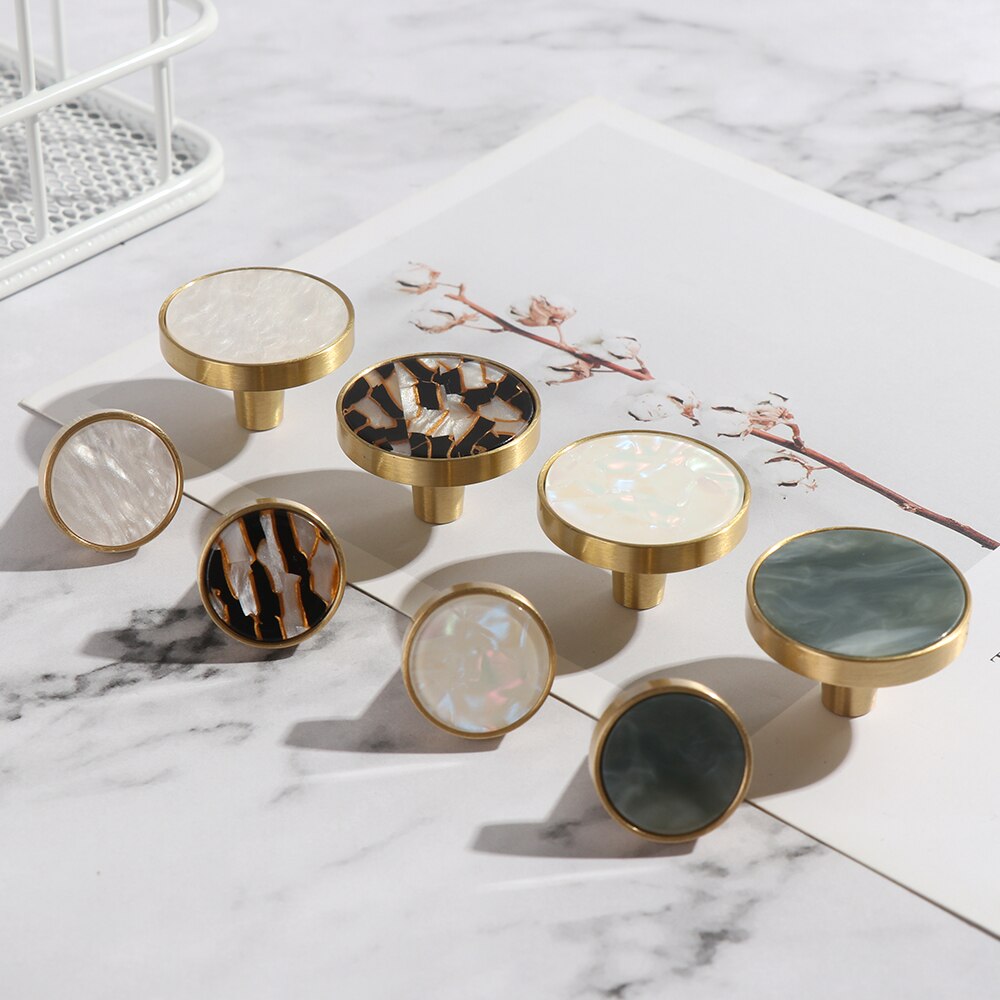 Shell pattern handles Door Knobs Handles For Cabinet Cupboard Zinc Alloy Furniture Drawer Pulls Furniture Accessories