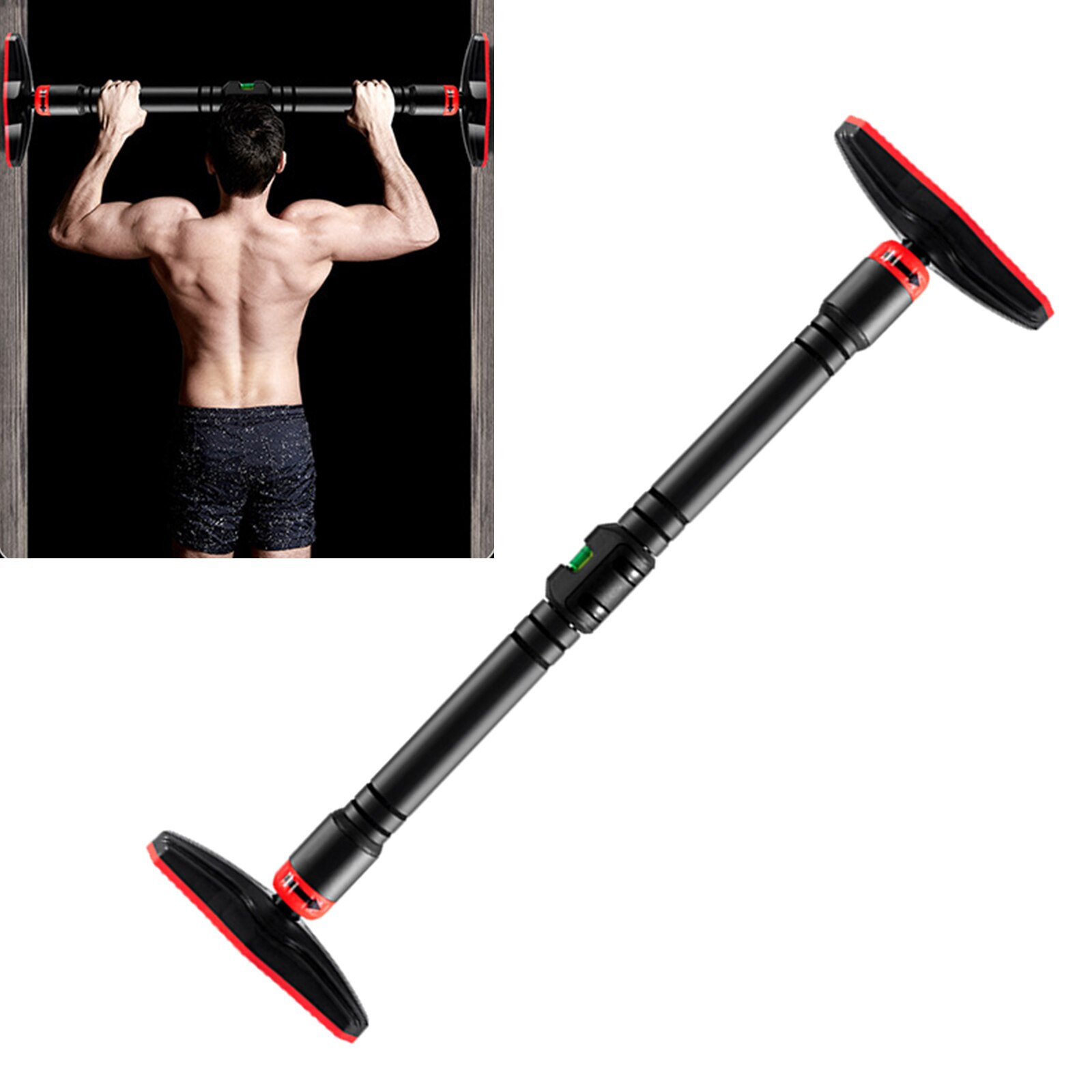 Solid Pull Up Bar Fitness Telescopic Exercise Chin Up Bar Workout Strength