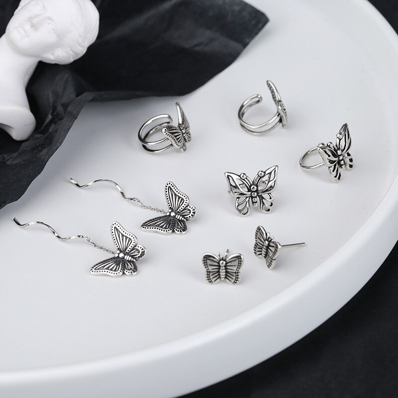Todorova 1pc søde små sommerfugle clip on øreringe til kvinder dejlig vintage insekt øre klip boucle d'oreille smykker