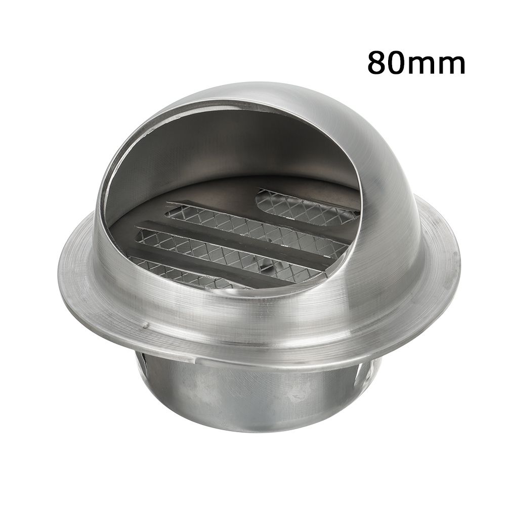 And Rat Round Air Circulation Exterior Wall Air Vent Ducting Ventilation Grilles Vents Waterproof Cap Vent Outlet Cover: 80mm
