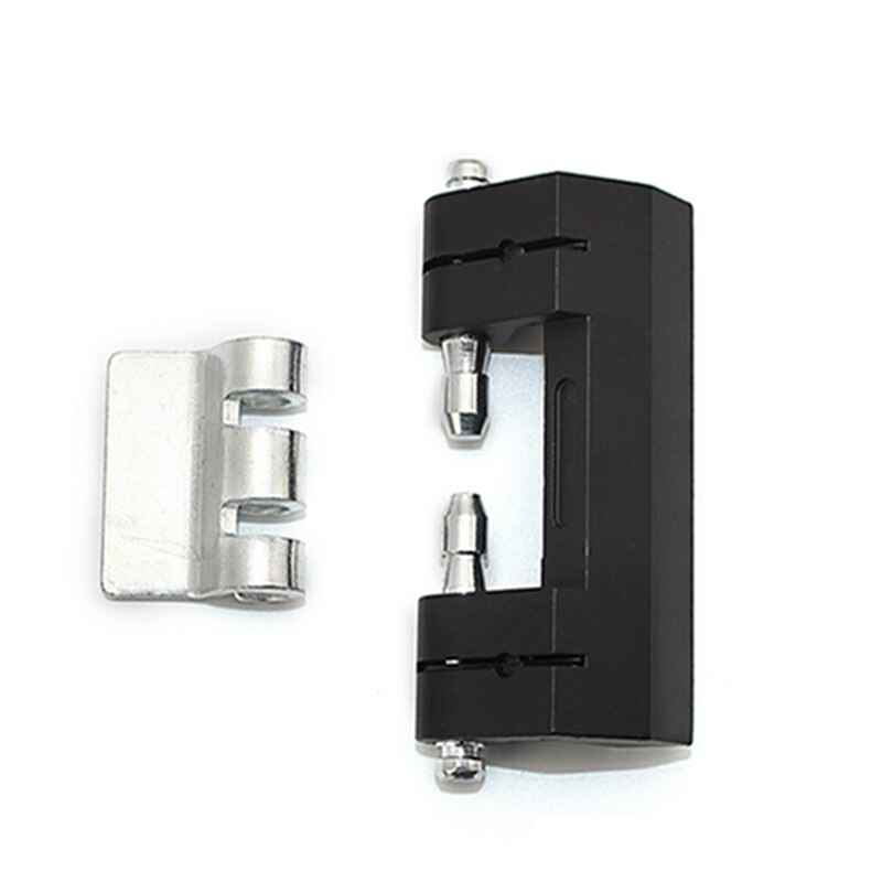 Black Furniture Fixtures Door Hinge Zinc Alloy Corner Hinges Door Stealth Distribution Cabinet Metal Hinge