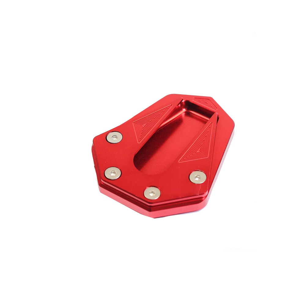 Support universel béquille protection Durable utile Support latéral en alliage d'aluminium plaque moto accessoires Extension pour Benelli 502: Rouge