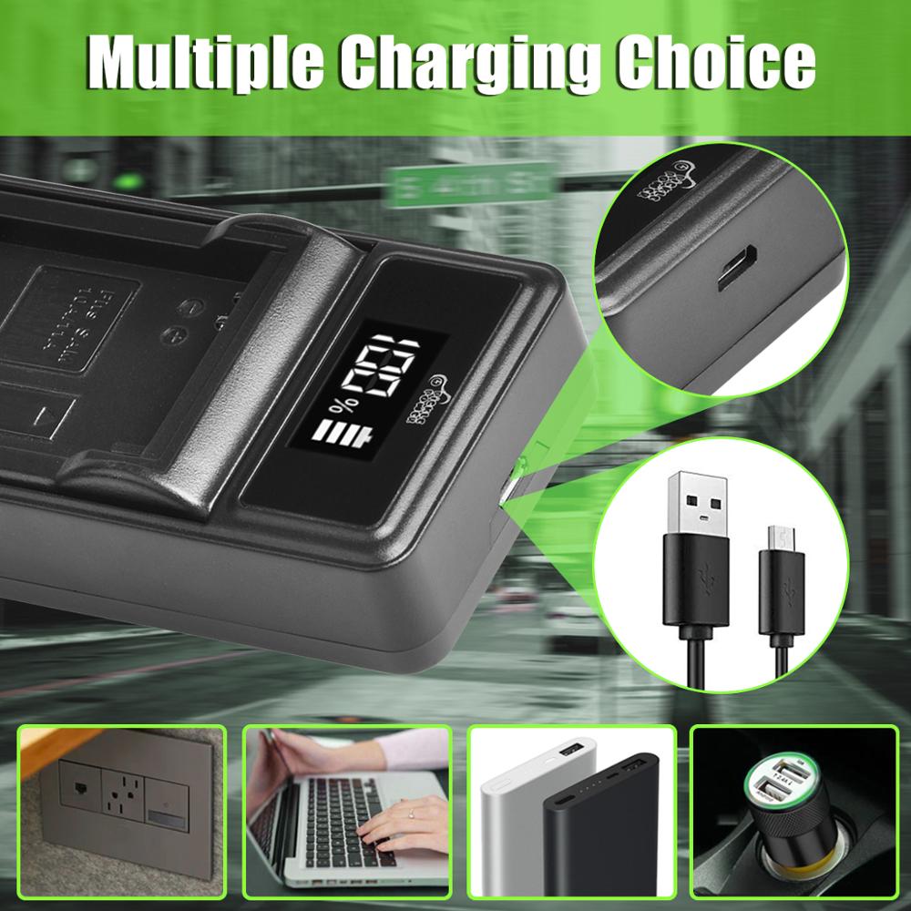 SLB-10A SLB10A SLB 10A Battery and LED Charger for Samsung EX2F HZ15W SL202 SL420 SL620 SL820 WB150F WB250F WB350F WB750 WB800F