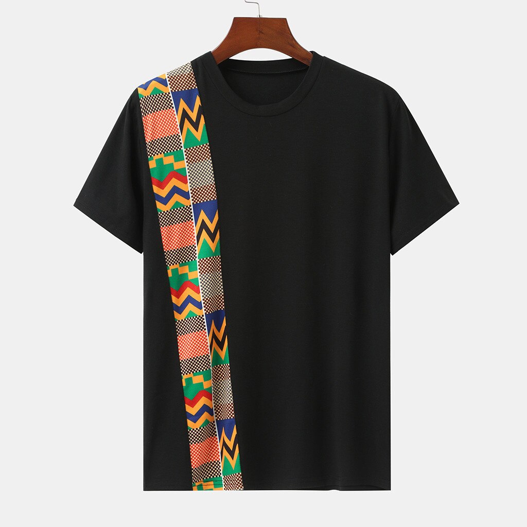 Men T-shirt Summer Women African Print Ethnic Shirt Chemise O-neck Short Sleeve Casual Tee Tops Shirt Футболка Мужская