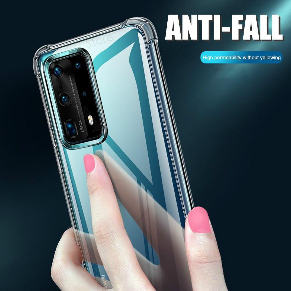 Custodia in Silicone trasparente antiurto per Huawei Honor 9A 20 custodia in TPU per Huawei P40 Pro Plus Lite P30 Y9 Prime 2019