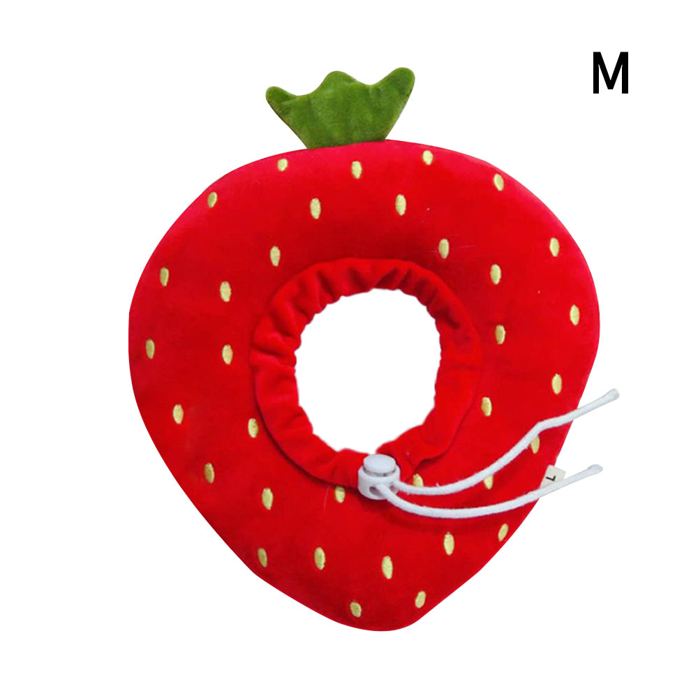Adjustable Elizabeth Collar Anti-Licking Pet Recovery Ring Anti-Bite Protective Ring Surgery Wound Healing Circle For Dogs Cats: red / M