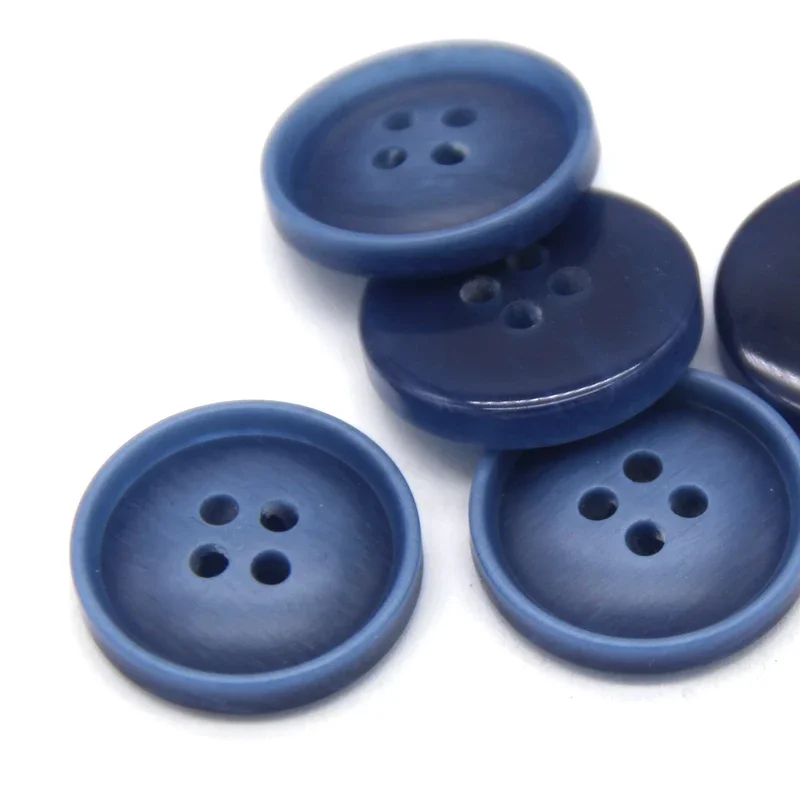 15mm 20mm Blau Harz Männer Anzug Mantel Tasten Für Kleidung Jeans Hosen Dekorative Handgemachte DIY Handwerk Nähen Zubehör