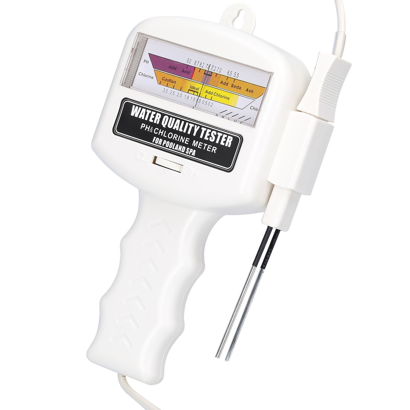 2 in 1 Water Tester Portable PH Chlorine Level Meter Digital Water Analyzer CL2 Measuring Device with Probe