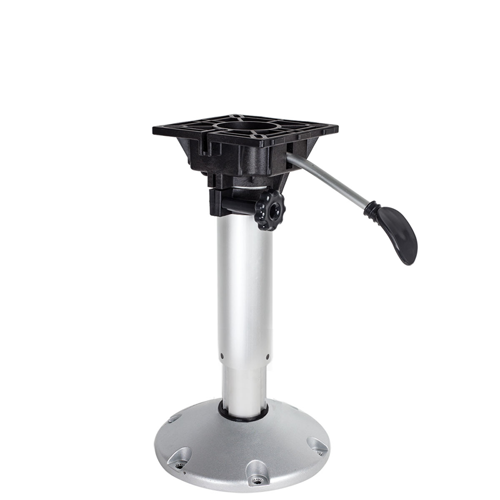 Oceansouth Waverider Pedestal Aluminium Anodised Shaft Shock Absorption System Swivel Top Adjustable For Standard Boat Seats: 500mm - 630mm