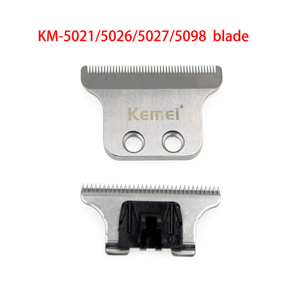 Kemei hårklipperhoved reservedele til km -5021/5026/5027/1949/1948/1757/929/678/679/1113/1115 hårtrimmerbladtilbehør: Lysegrå