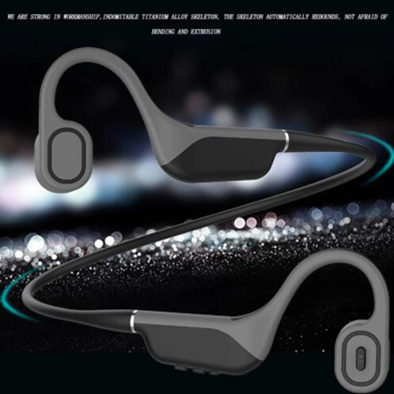 B9 Wireless Bluetooth Headphones Bone Conduction Earphones Stereo Earbud Built-in Memory 8G Sport Waterproof Headset With Mic