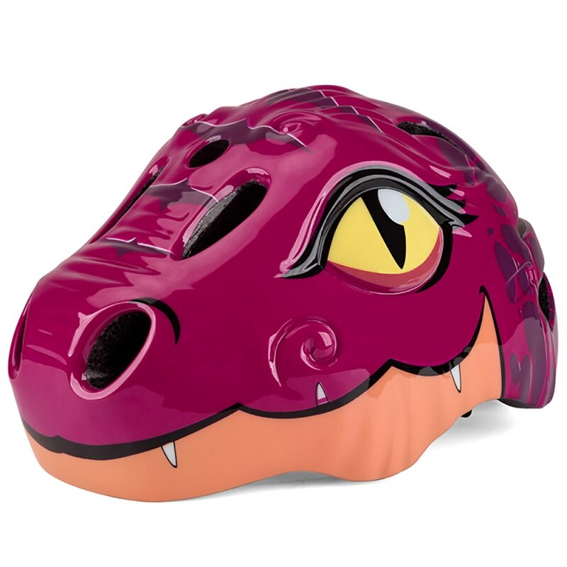 SchöNe Karikatur freundlicher freundlicher Fahrrad Helm freundlicher Sport Rolle skaten Art Sicherheit Helme mit lichter 3-10 Jahre: Rose rot