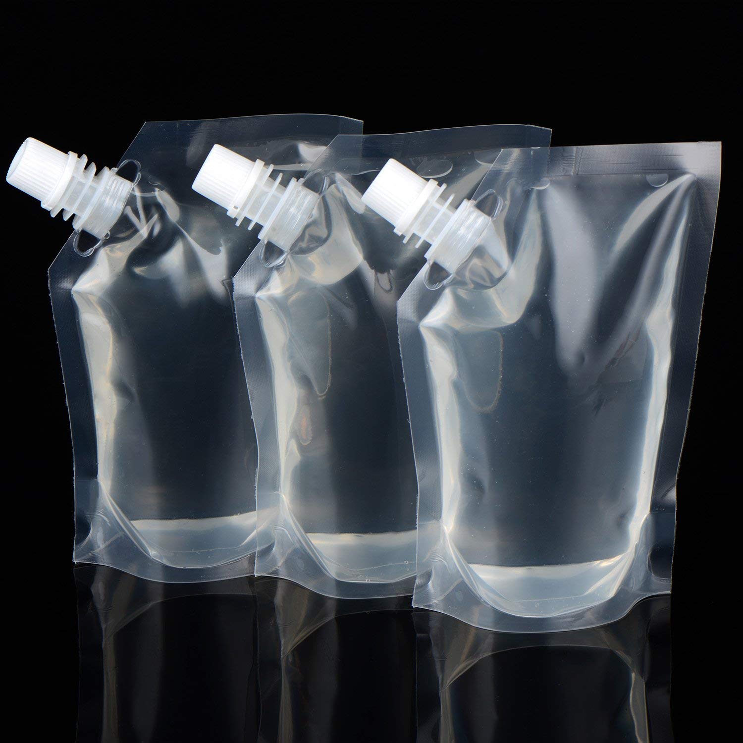 13Pcs 423Ml Transparante Zelfdragende Nozzle Bag Melk Sap Drank Tas Wijn Water Bag