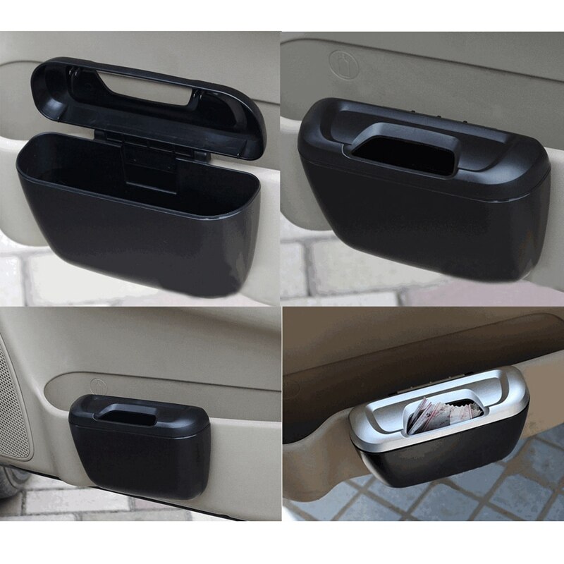 Auto Prullenbak Kleine Voertuig Vuilnisbak Opknoping Plastic Prullenbak Houder Voor Console Auto Prullenbak
