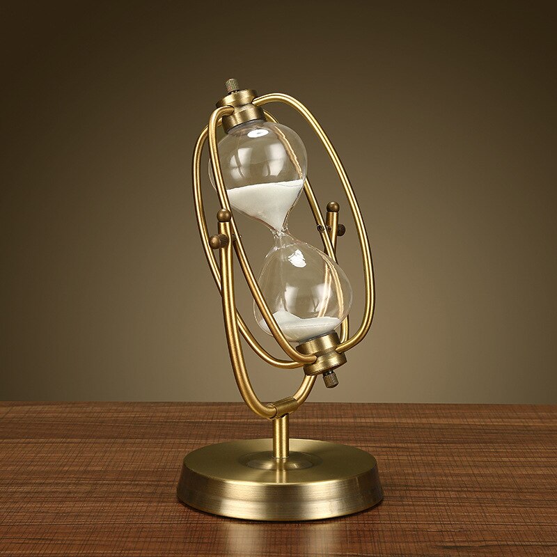 Hourglass timer 30 minutes American small furnishings living room wine cabinet decoration European retro ornaments