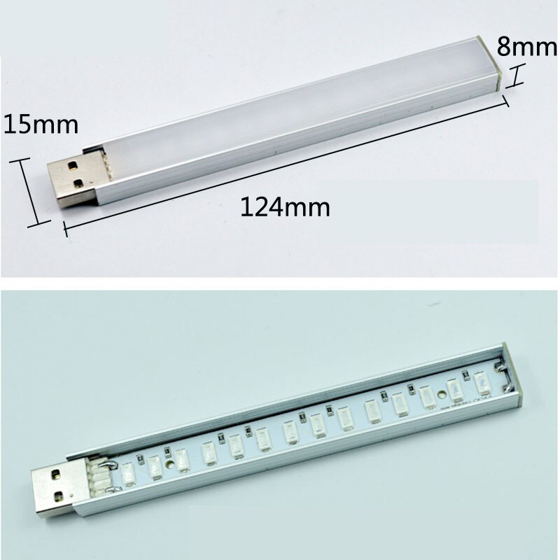 Led Plant Grow Light Full Spectrum Indoor Flower Growbox Grow Box Lamp Phyto Power Usb 5V 2.5W Meaty Plant 14 LEDS lights