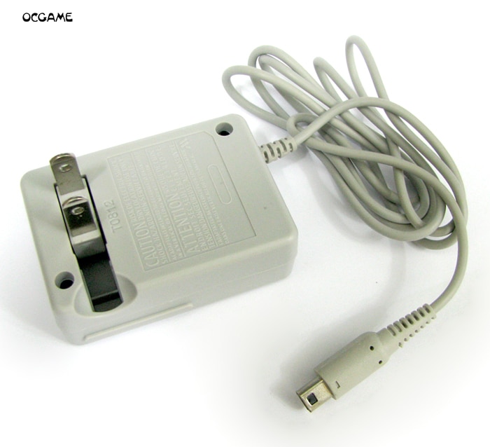 OCGAME AC Bron Adapter Thuis Muur Travel Charger US Plug Grijs voor NDSI XL/3DS LL