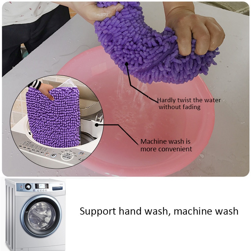 Tapis de bain en Chenille épais bon marché | Tapis de cuisine et de chambre à coucher pour salon, tapis absorbant antidérapant pour porte