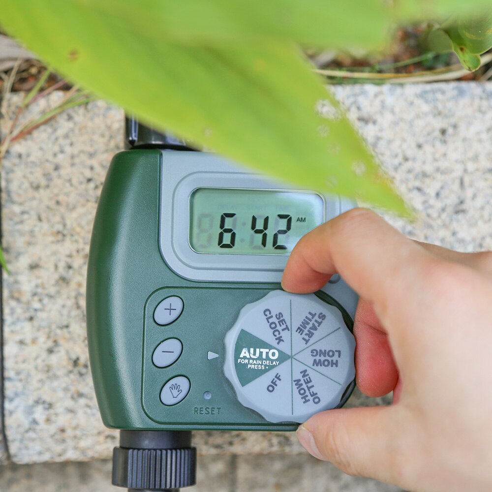 Original udendørs havevandingskontrol magnetventil timer enkelt udløb programmerbar slange vandhane vanding timer system