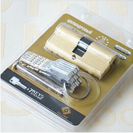 HILUKE hardware 70mm brass alloy door lock cylinder Europe stander lock core high secure key cylindre de porte deur cilinderslot: S70PB
