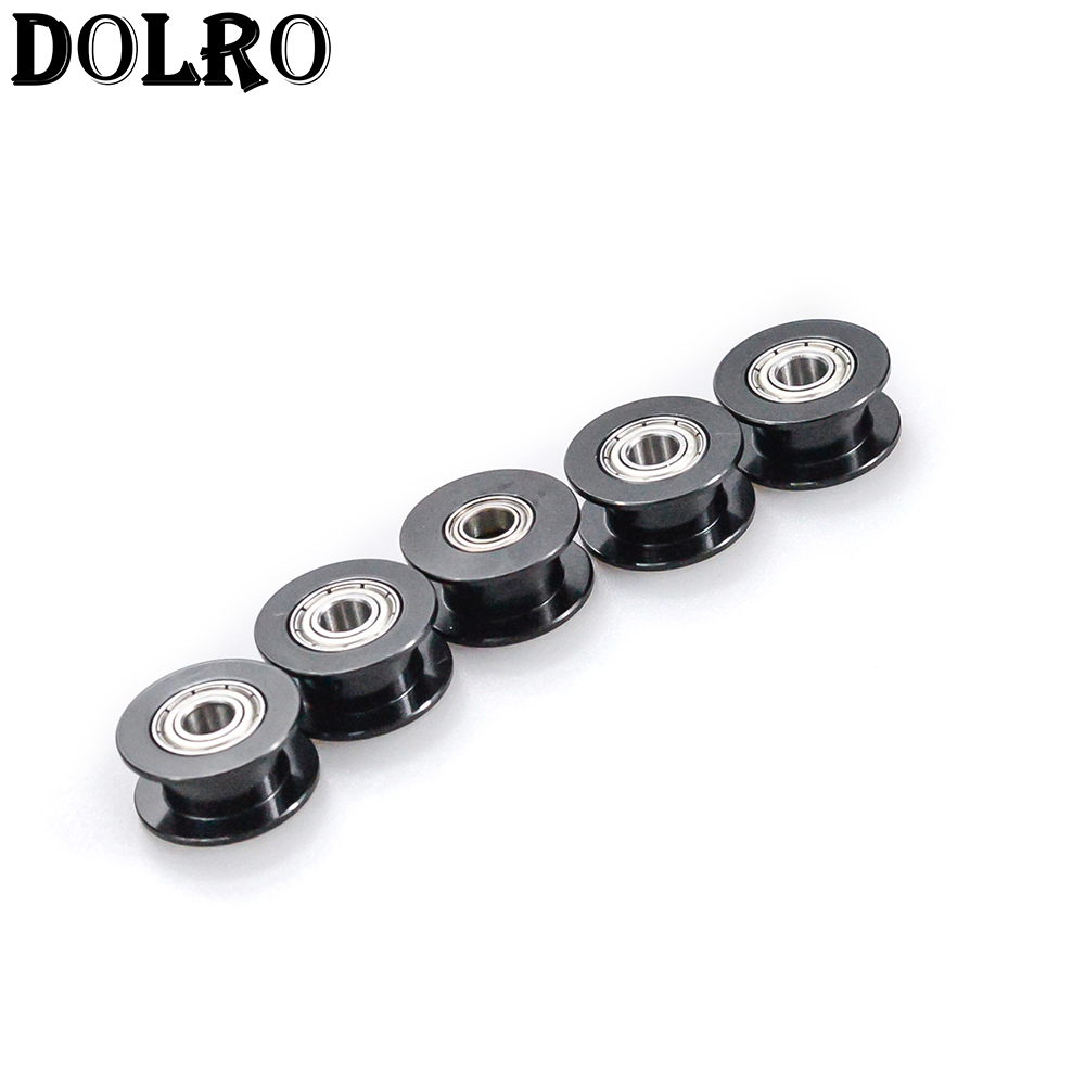 1pc GT2 puleggia dentata folle 16/20 foro ruota dentata 3/4/5mm denti in alluminio larghezza denti 6/10mm stampanti 3D parti per parte Reprap