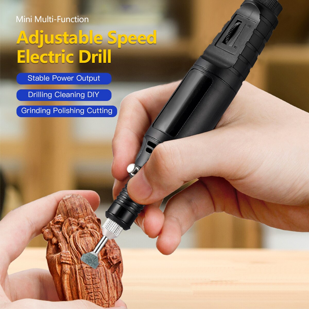 Elektrisk borr dremel grinder gravör pennslip mini borr elektrisk roterande verktygsslipmaskin dremel tillbehör