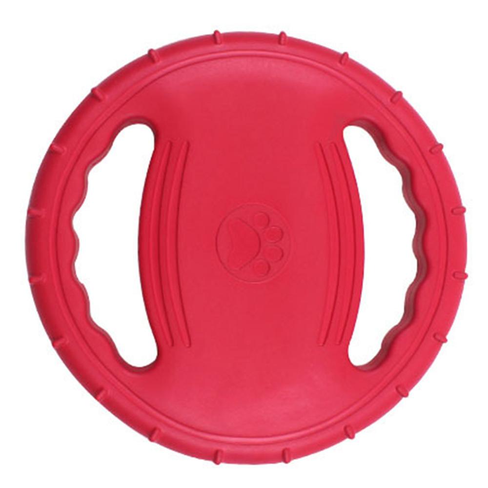 Juguete interactivo para perros, platillo volador para masticar, goma de silicona antipequeña, suministros para mascotas: red