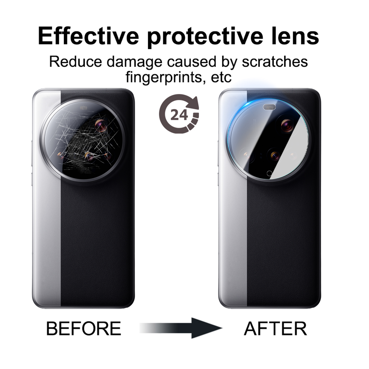 Protecteur d'objectif de caméra pour Xiaomi 15 Ultra, Film de protection d'écran d'objectif de caméra arrière, Films en verre trempé pour Xiaomi Mi 15Ultra