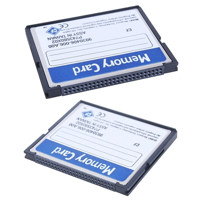 2x Professionele 8Gb/4Gb Compact Flash Geheugenkaart (Wit & Blauw)