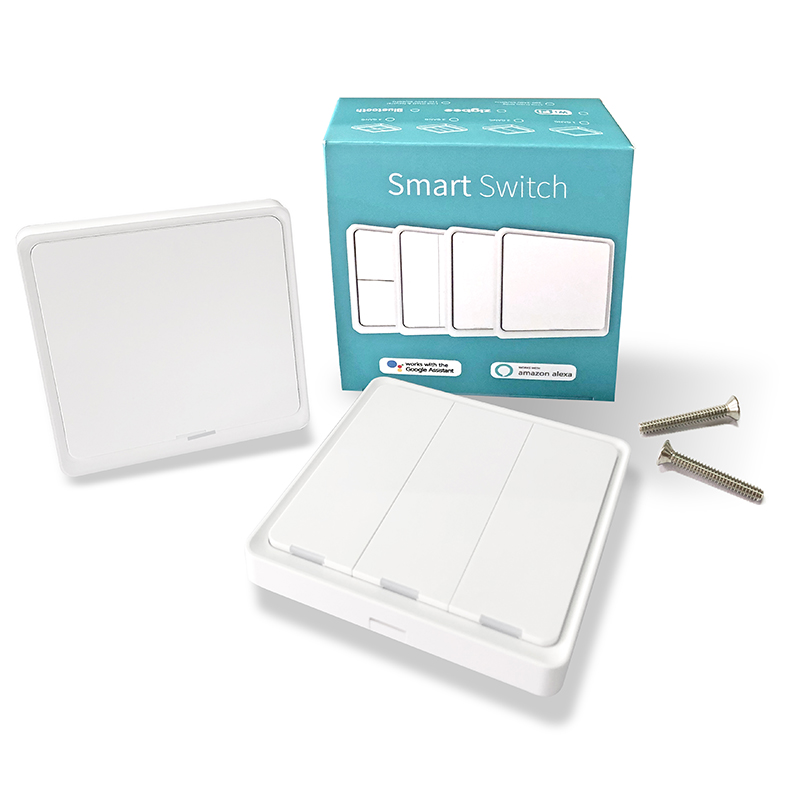 Lonsonho Zigbee Smart Switch EU UK 220V With Neutral Tuya Smart Life Wall Light Push Button Switch Compatible Alexa Google Home