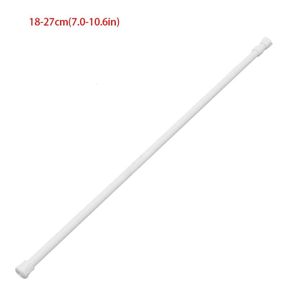 1pc 1.3cm Diameter Adjustable Extendable Bathroom Hanging Shower Curtain Rods Telescopic Pole Rod Hanger For Curtain Wardrobe: 18-27cm