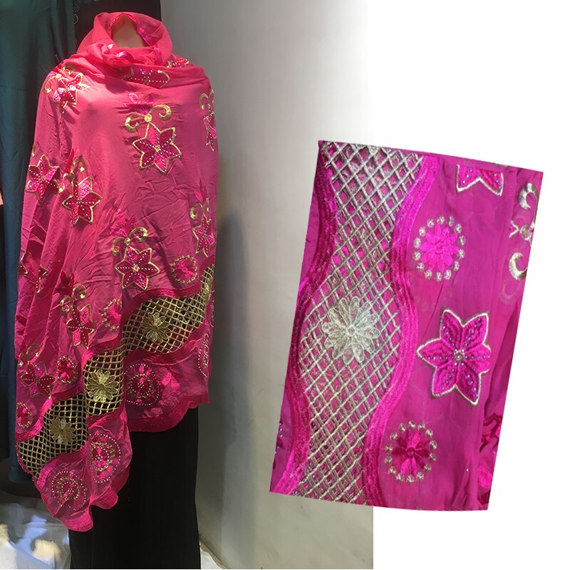 Kashkaha muslimsk afrikansk dubai bomuld pashmina for bede broderi ring stjerne sjal wrap kemisk blonder stjålet net tørklæde pandebånd: Fotofarve 2