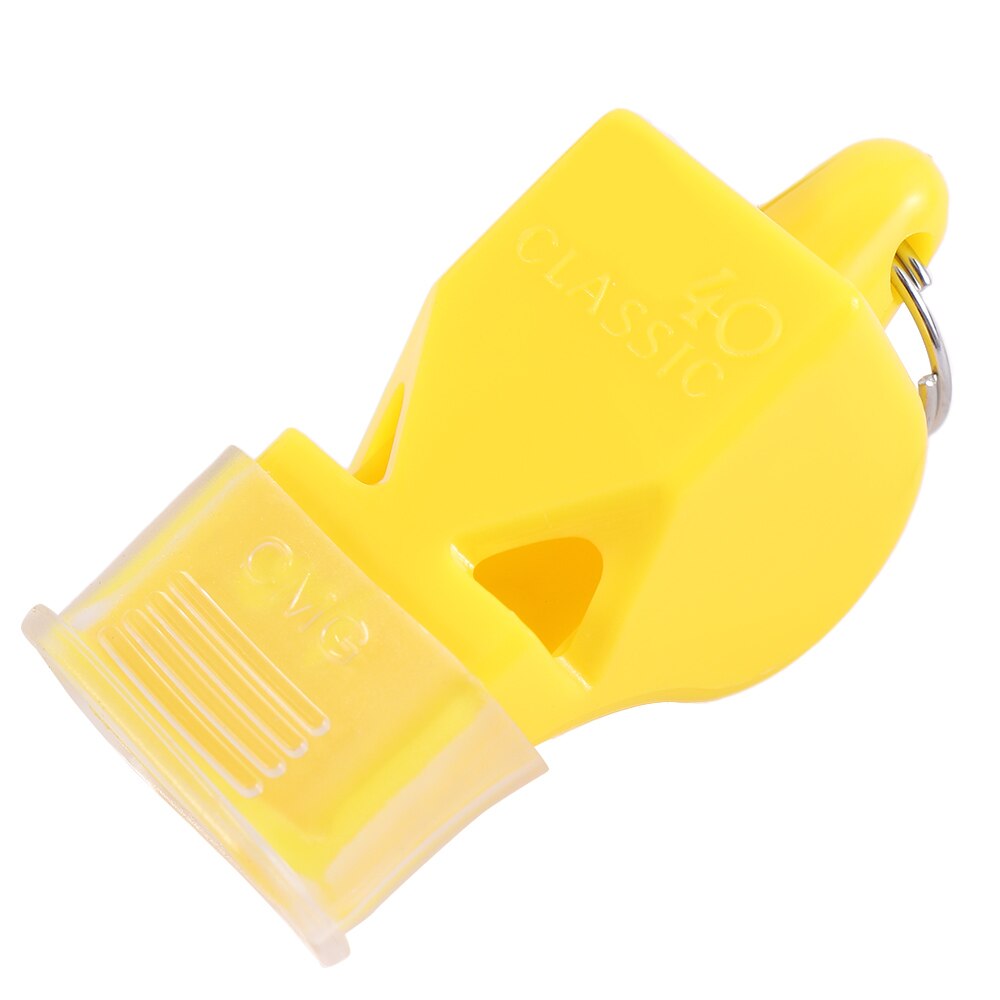 Silbato de árbitro, fútbol, baloncesto, Hockey, béisbol, deportes, silbato de plástico, herramientas de notificación de emergencia: yellow