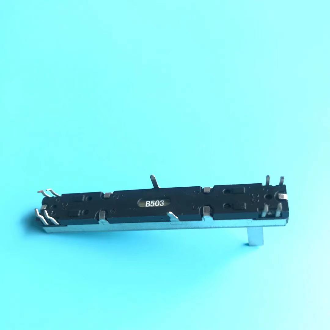 Potentiomètre à Double glissière B50K B50KX2, 6cm, 60MM, longueur de la poignée 15MM, 20 pièces/lot