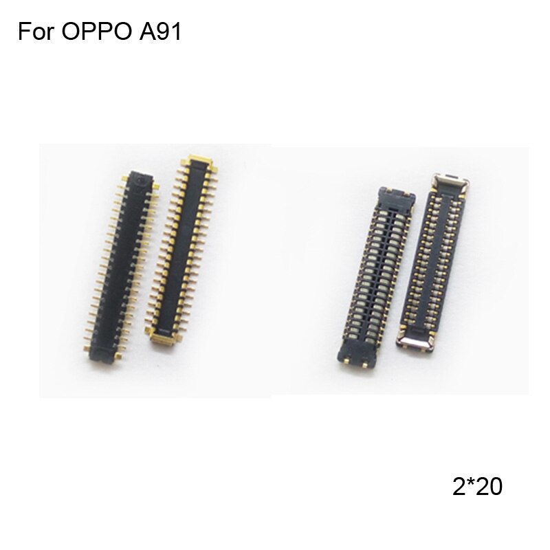 2 Stuks Voor Oppo A91 Fpc Connector Voor Oppo Een 91 Lcd-scherm Op Moederbord Moederbord Op Flex Kabel