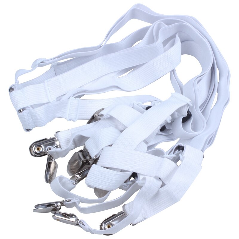 Pinzas para sábanas de cama, sujetadores de 3 vías, 6 lados, tirantes para sábanas, soportes elásticos, Clips para colchón, correas, Fitte ajustable: Default Title