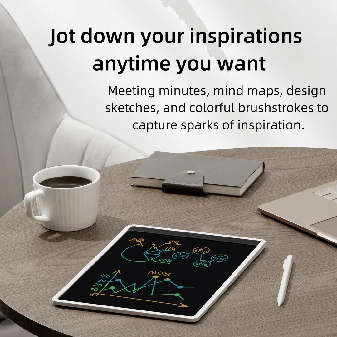 XIAOMI-pizarra LCD Mijia para niños, tablero de mensajes de estudio, versión a Color, escritura a mano, sin polvo y dibujo de tinta, 10/13 pulgadas