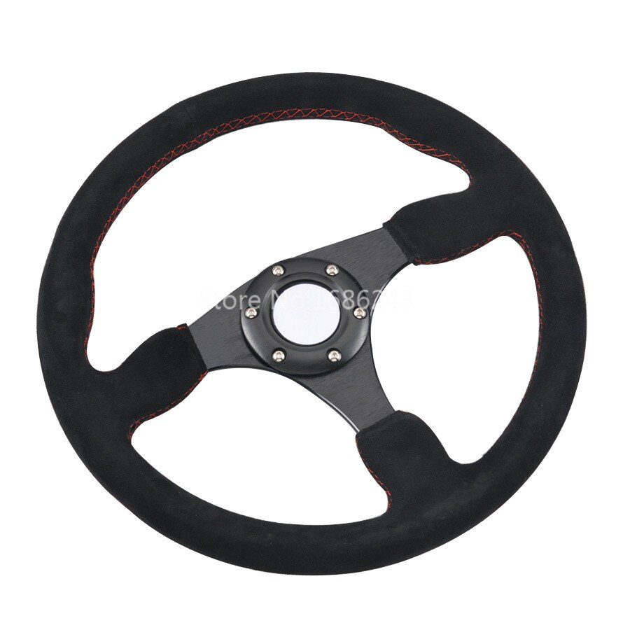 Steering wheel 14inch 350mm Drifting Steering Wheel / Suede Leather Racing Drift Steering Wheels