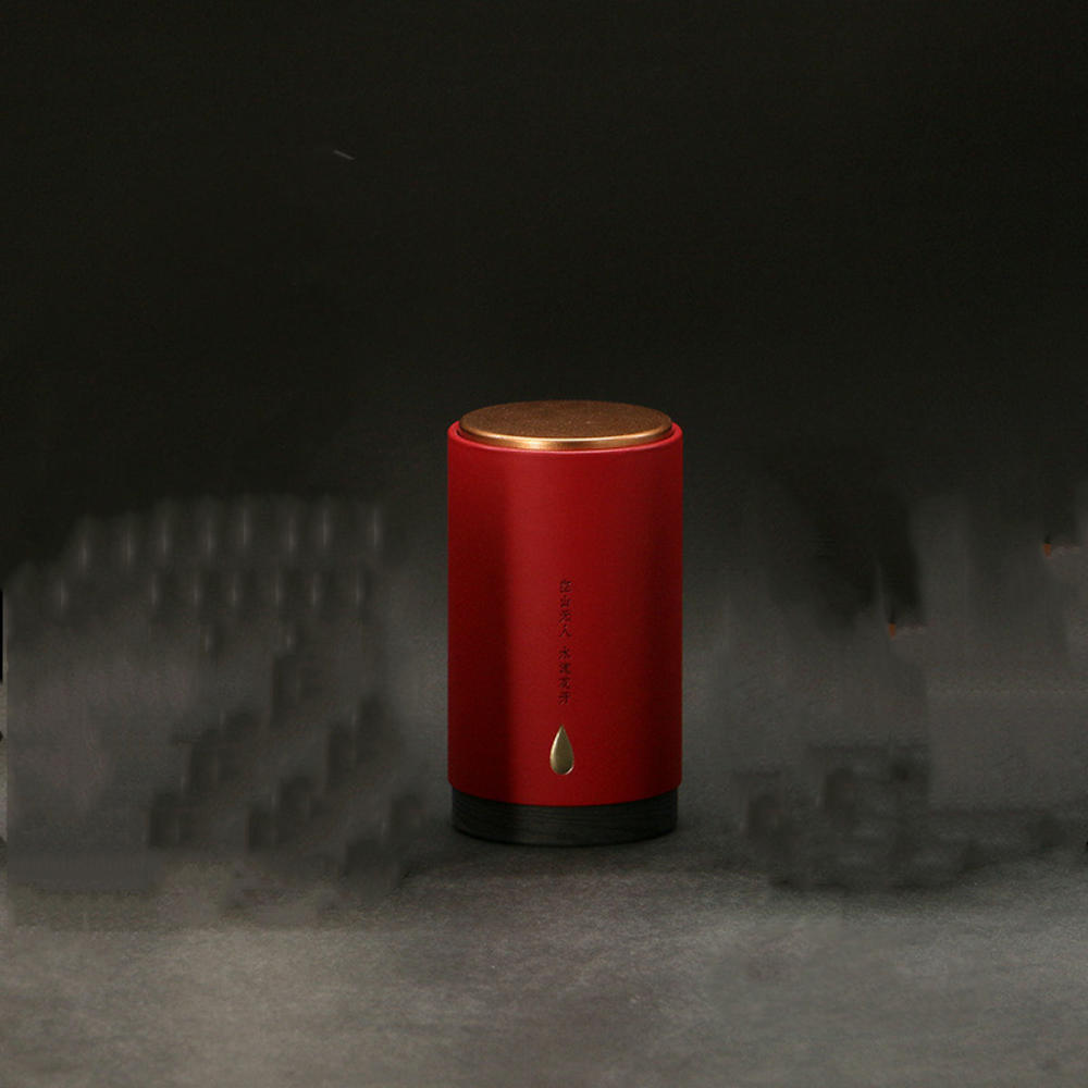 Milieuvriendelijke Blikken Opbergdoos Voor Kleine Koffie Thee Caddy Opslag Gebotteld Blikjes Verzegeld Thee Ijzer Platen Verpakking Blikjes Container: Red