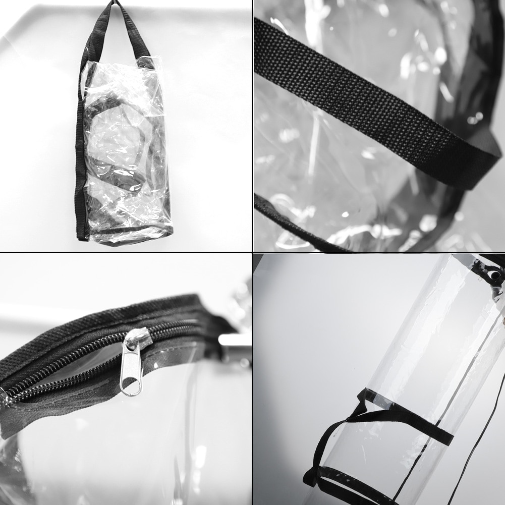 24 Rolls 40 Inch PVC Wrapping Paper Storage Organizer Clear Bag Zippered Wrap Handles With Zippered Party Christmas Decor