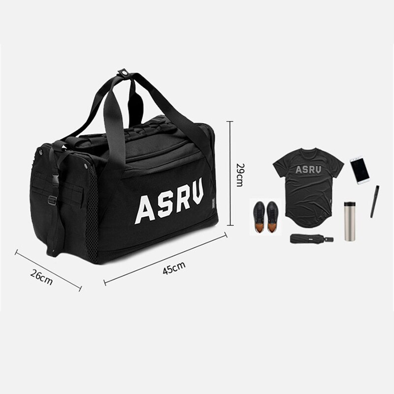 Heren draagbare sporttas multifunctionele droge natte aparte sporttas schoudertas grote capaciteit nylon waterdichte fitnesstas balzak