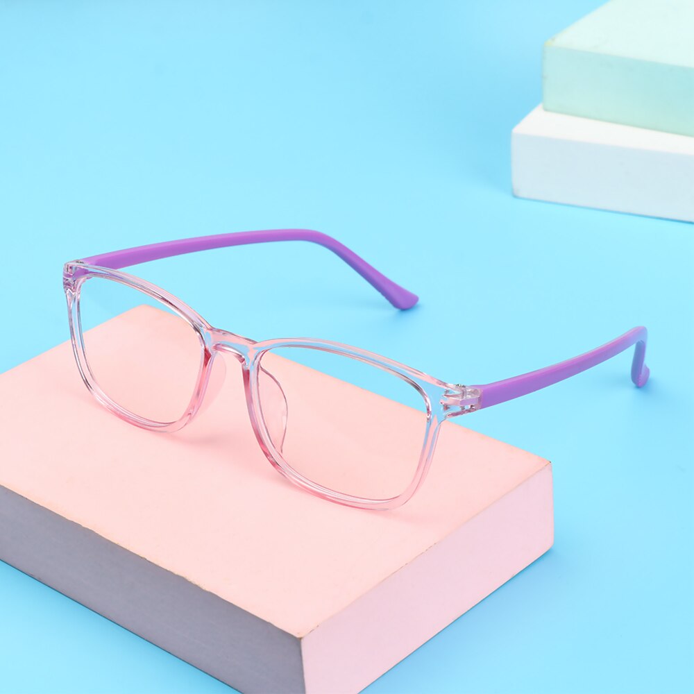 Children's Anti-blue Light Glasses Cute Ultra Light Frame Eyeglasses Kid Boy Girl Computer Online Class Glasses Eye Protection