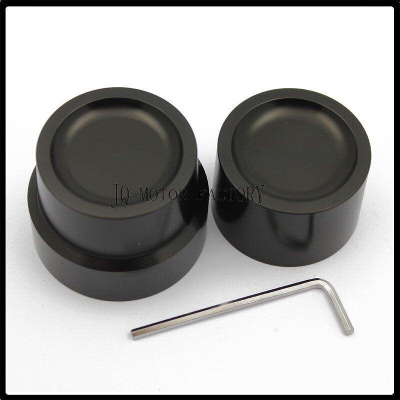 2" Extended Black Fork Cans Boots Covers For Harley Road King