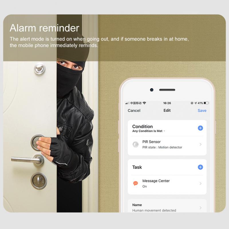 ZIGBEE Sensor Wifi Human Body Intelligent Sensor Smart Life Alarm Smart Anti-dismantle Home Controller
